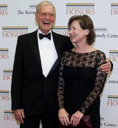 Regina Lasko with her husband David Letterman in an event.